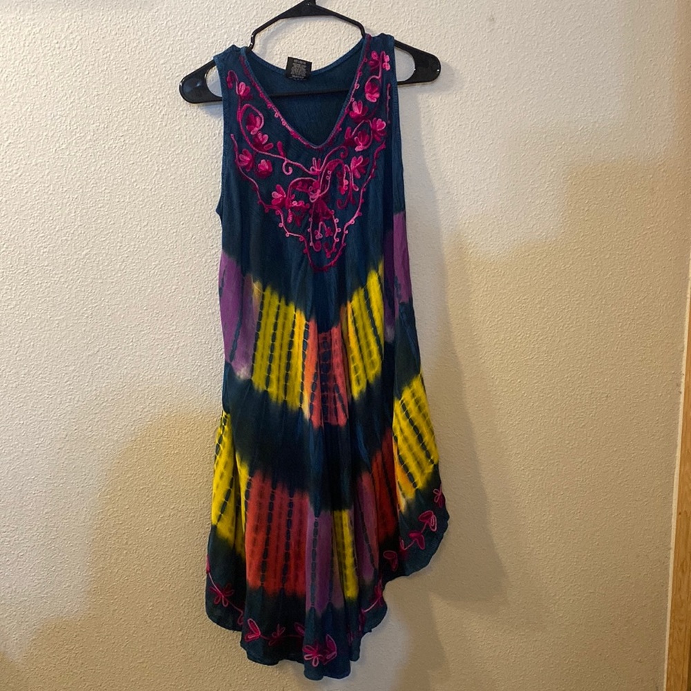 NF free size tie dye dress